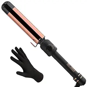 HOT TOOLS Pro Artist Rose Gold Digital Curling Iron/Wand | Long Lasting Defined Curls, (1-1/2 in)