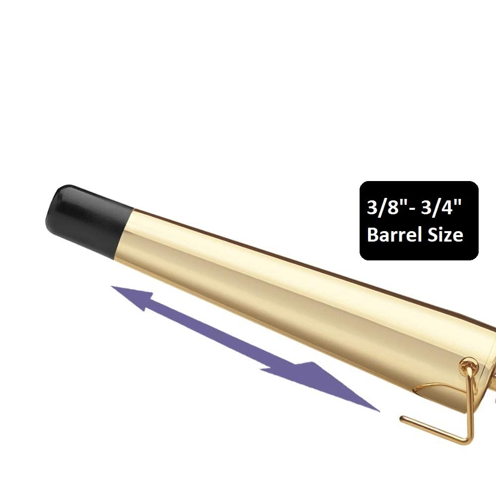 Hot Tools Professional Tapered Curling Iron, Gold Curling Iron, Small