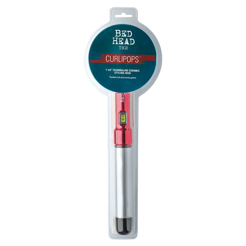 Bed Head Curlipops Clamp-Free Curling Iron | For Tousled Curls, Massive Shine, and Frizz Free Styles | Easy-to-Use Curling Wand for All Hair Types (1-1/4 in)