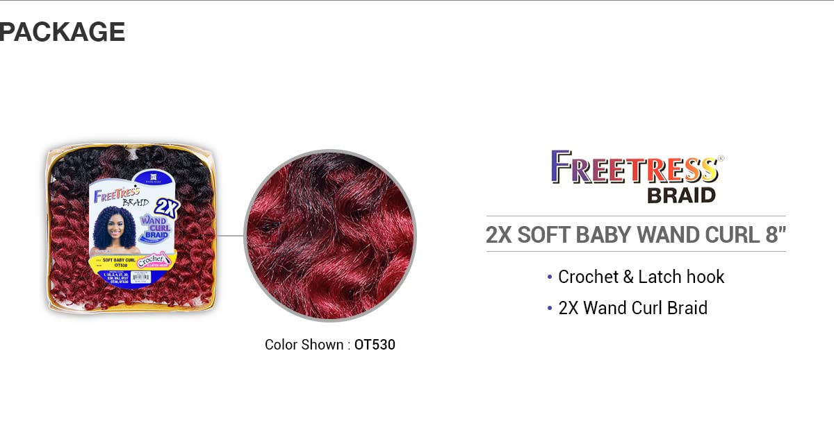 FreeTress 2X Wand Curl Braid Soft Baby Curl (1)