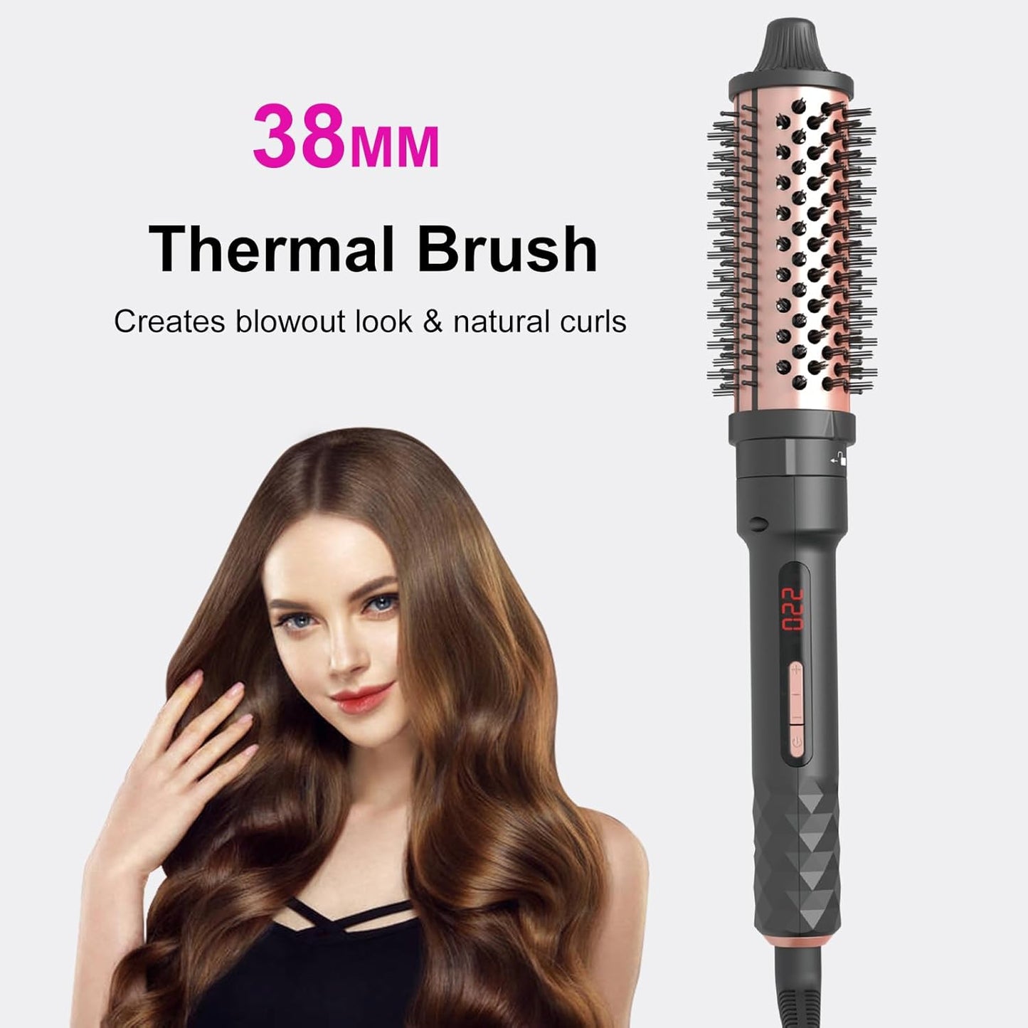 4 in1 Curling Iron,Curling Wand for Long Hair,Hair Crimper with Straightener and Curler Fuction,Wand Curling Iron with Heat Resistant Mat Glove