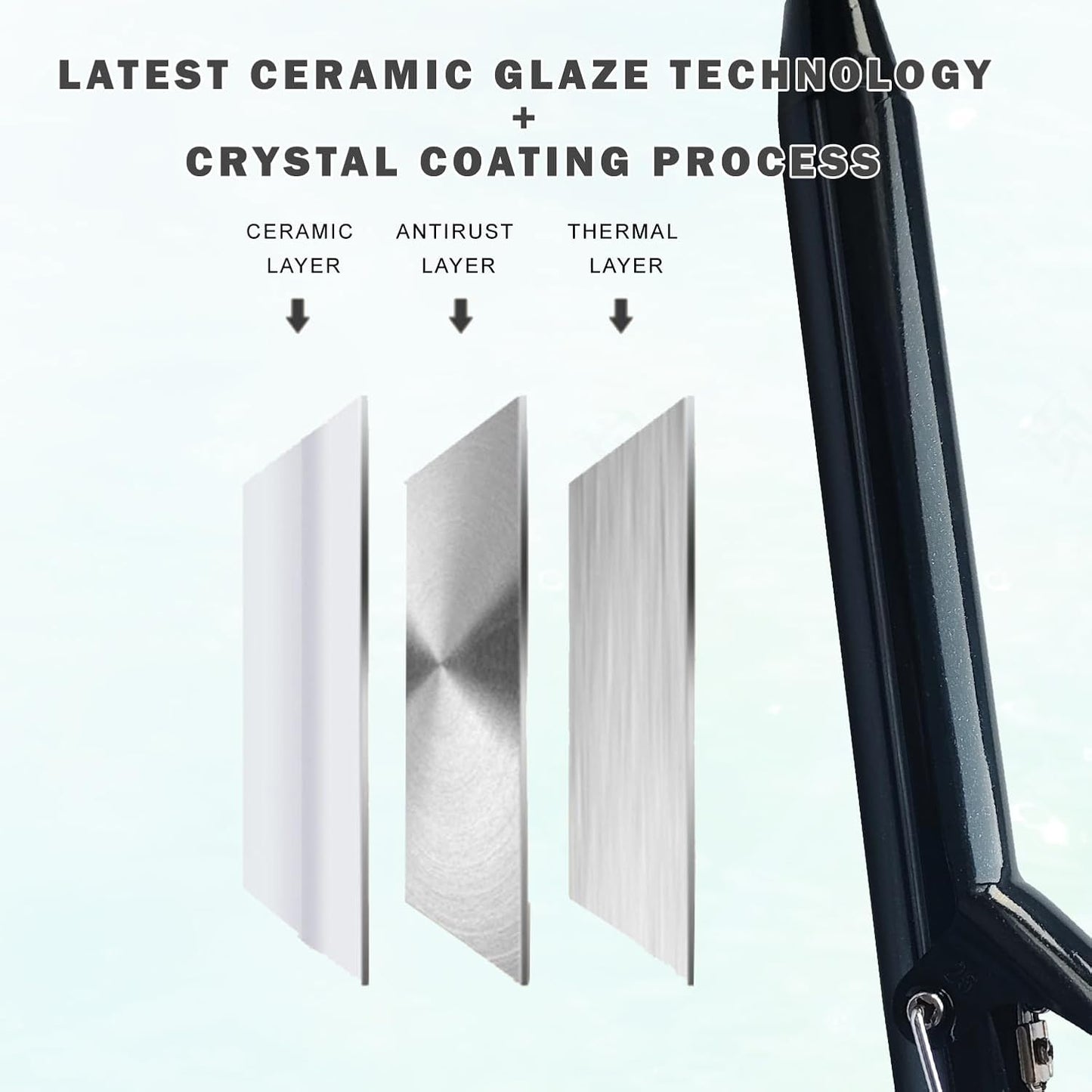 abp 1 Inch Curling Iron Extra Long Barrel with Ceramic Coating for Long/Medium Hair,LED Display Instant Heat up to 450°F with clamp,Hair Waving Style Tool Girls & Women