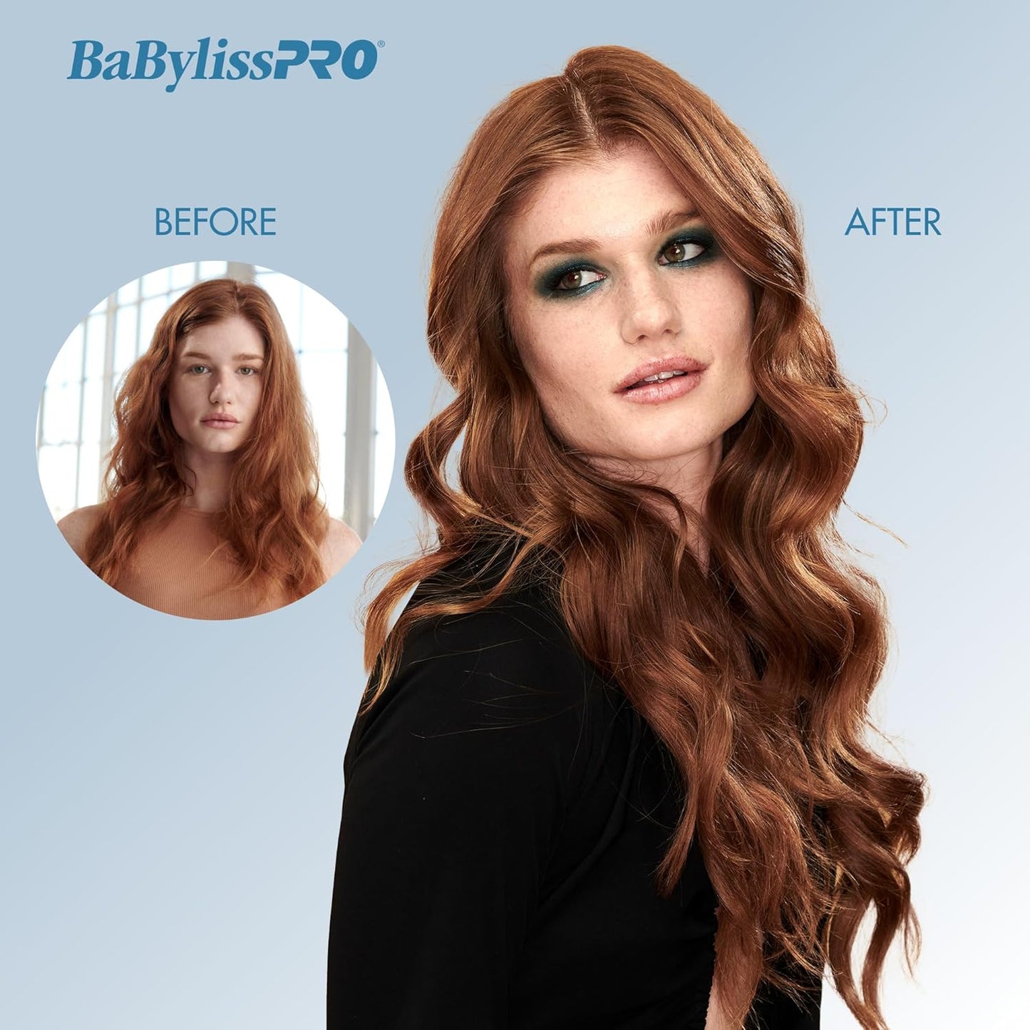 BaBylissPRO Nano Titanium Oval Barrel Curling Wand for All Hair Types