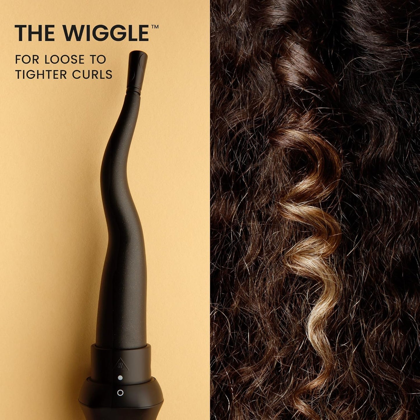 Curlsmith Defrizzion Curl Reviving Wand - Revives & Defines Curls, Dry Styling with Minimal Heat & 4 Different Attachments - For All Curls, Coils & Waves