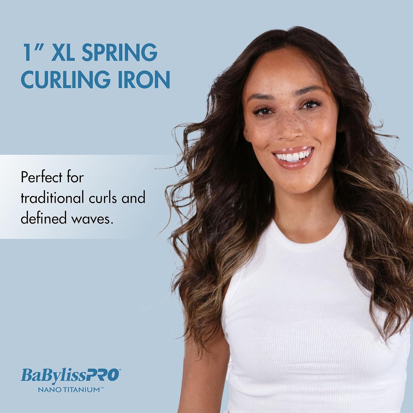 BaBylissPRO Nano Titanium Professional Curling Iron with Extended Barrel Perfect for Longer Hair