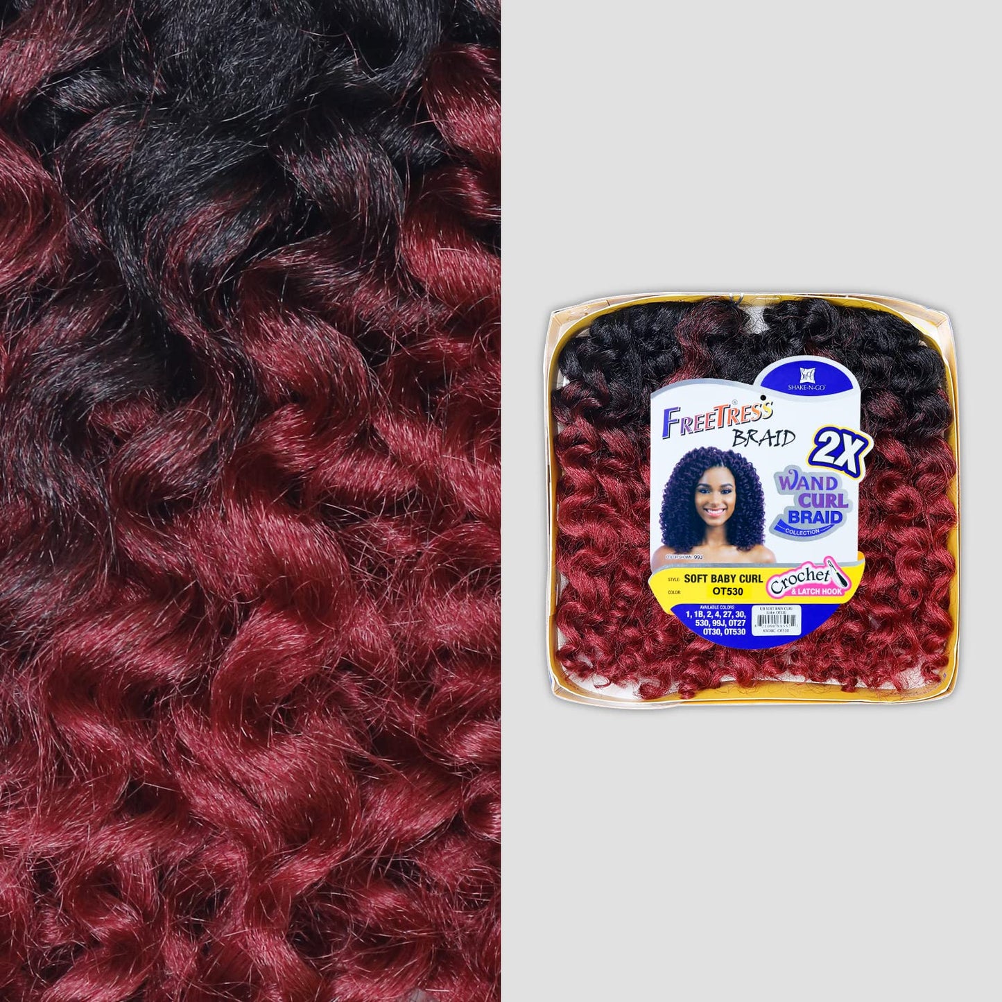 FreeTress 2X Wand Curl Braid Soft Baby Curl (1)