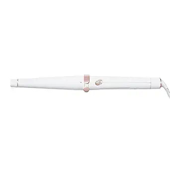 T3 SinglePass Curl Professional Curling Iron Custom Blend Ceramic Long Barrel Curling and Wave Iron with Adjustable Heat Settings for Shiny Smooth Curls and Waves