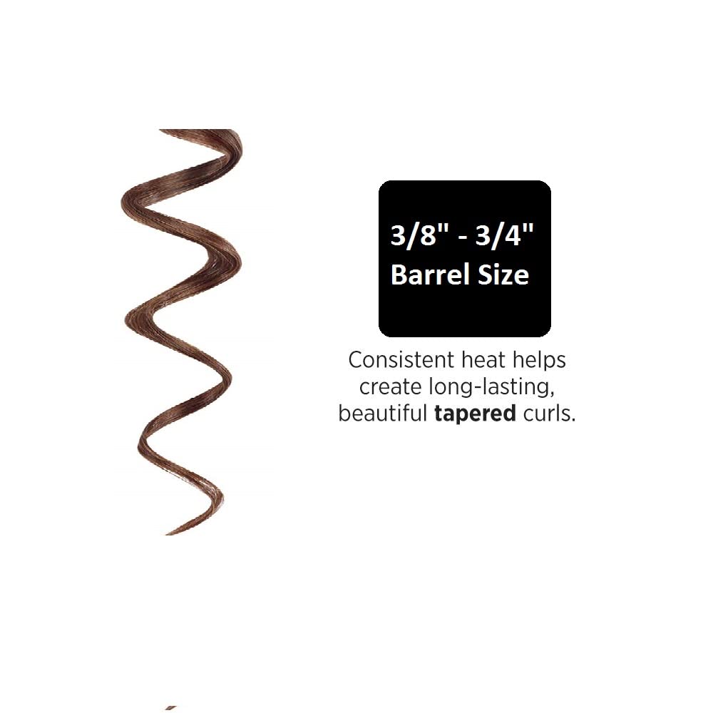Hot Tools Professional Tapered Curling Iron, Gold Curling Iron, Small
