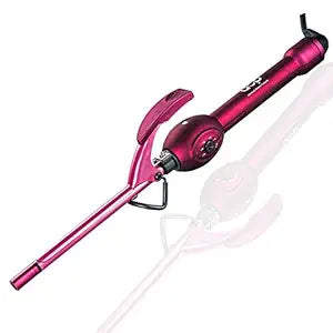 MBHAIR 9mm Thin Curling Wand Hair Curler, 3/8 Small Barrel Skinny Hair Curling Iron Wand Professional Super Tourmaline Ceramic Barrel Small Tongs for Short and Long Hair