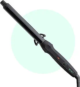 MINT Professional Clamp-Free Curling Wand 1 Inch for Long Hair | Extra Long Curl Wand w 4-Heater Ionic Ceramic Tourmaline Barrel | Best Curling Wands | Adjustable 230-430°F | Worldwide Dual Voltage