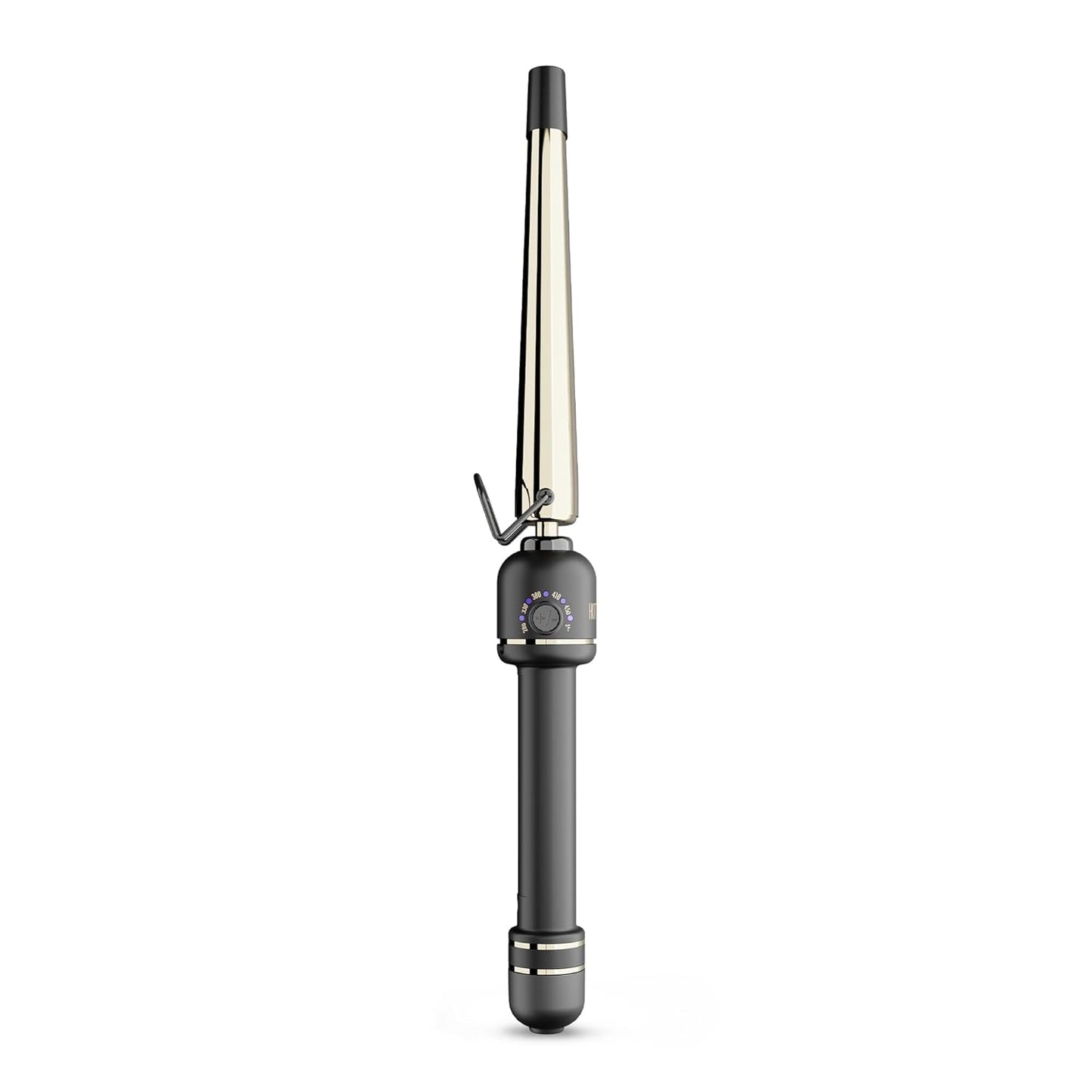 HOT TOOLS 24K Gold Extended Barrel Oval Tapered Curling Wand for Bouncy Curls | No Clamp for Quick and Easy Styling, Fan-Favorite 24K Gold Technology for Long-Lasting Results