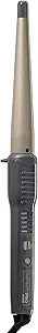 CONAIR INFINITIPRO Tourmaline Ceramic 1-Inch to 1/2-Inch Curling Wand, Tapered wand produces beachy waves