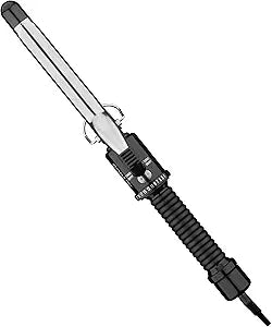 Conair Instant Heat 3/4-Inch Curling Iron, ¾-inch Barrel Produces Tight Curls, Hair Curler for Short to Medium Hair, 25 Heat Setting Hair Curling Iron, Black