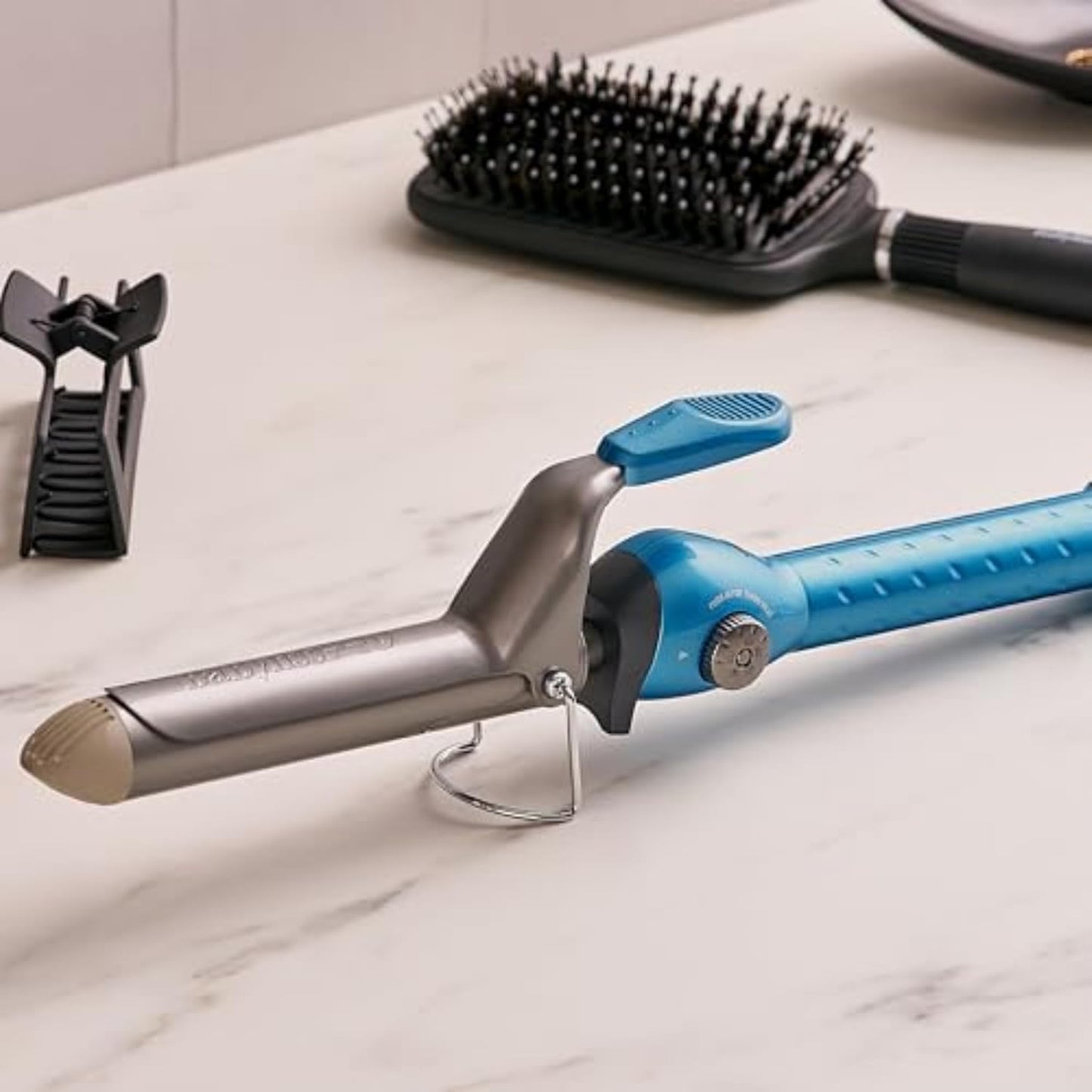 BaBylissPRO Nano Titanium Spring Curling Iron, Professional Hair Wand, Tool for Stylists, Nano Titanium Technology for Tight Curls or Loose Waves